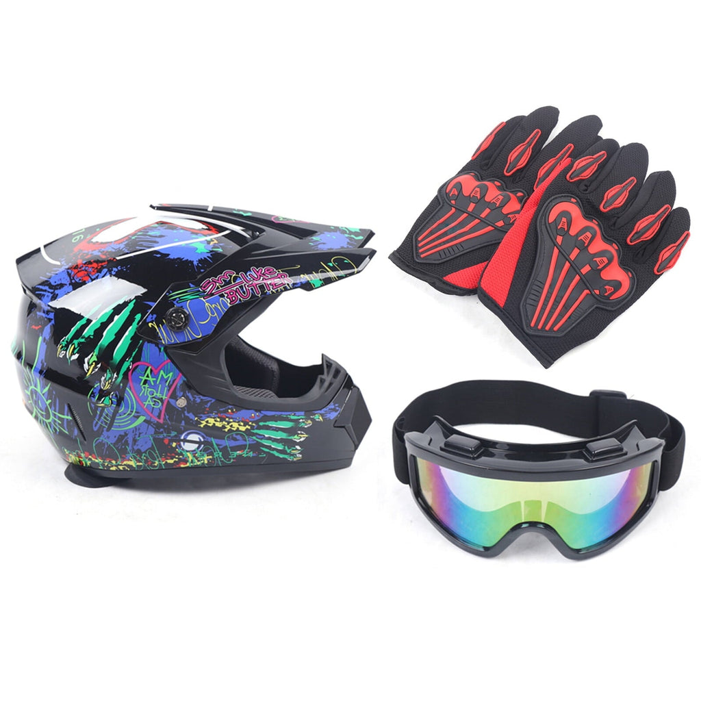 PEAKORAMotorcycle Dirt Bike Motocross Off Road Helmets , Unisex , Adult Racing Helmet