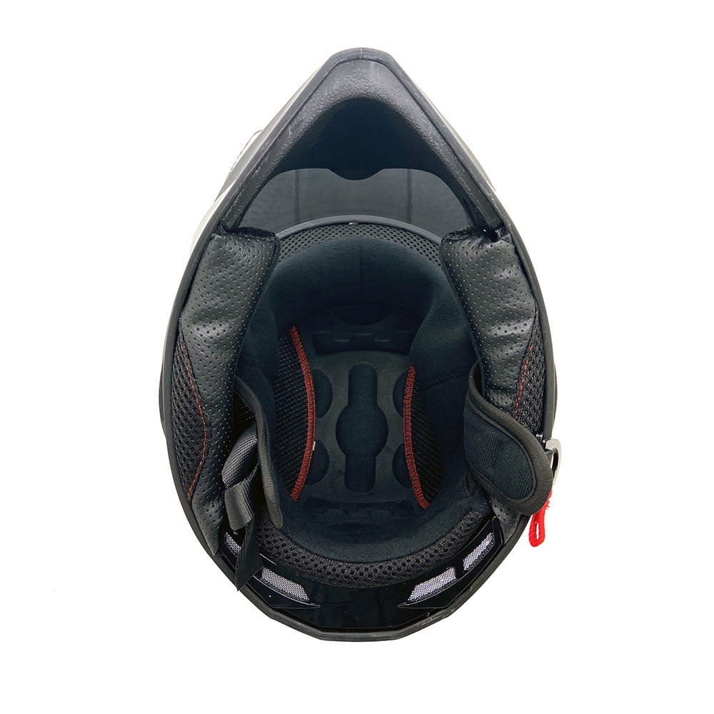 MMG Adult Motorcycle Dual Sport Off-Road Full-Face Helmet DOT - Matte Gray (X-Large) Model 23