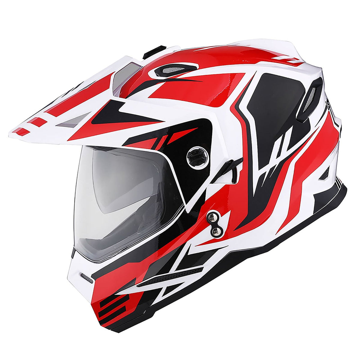 1Storm Adult Motorcycle Motocross Dual Sport Off Road Full Face Dual Visor Helmet F802CLS Matt Black