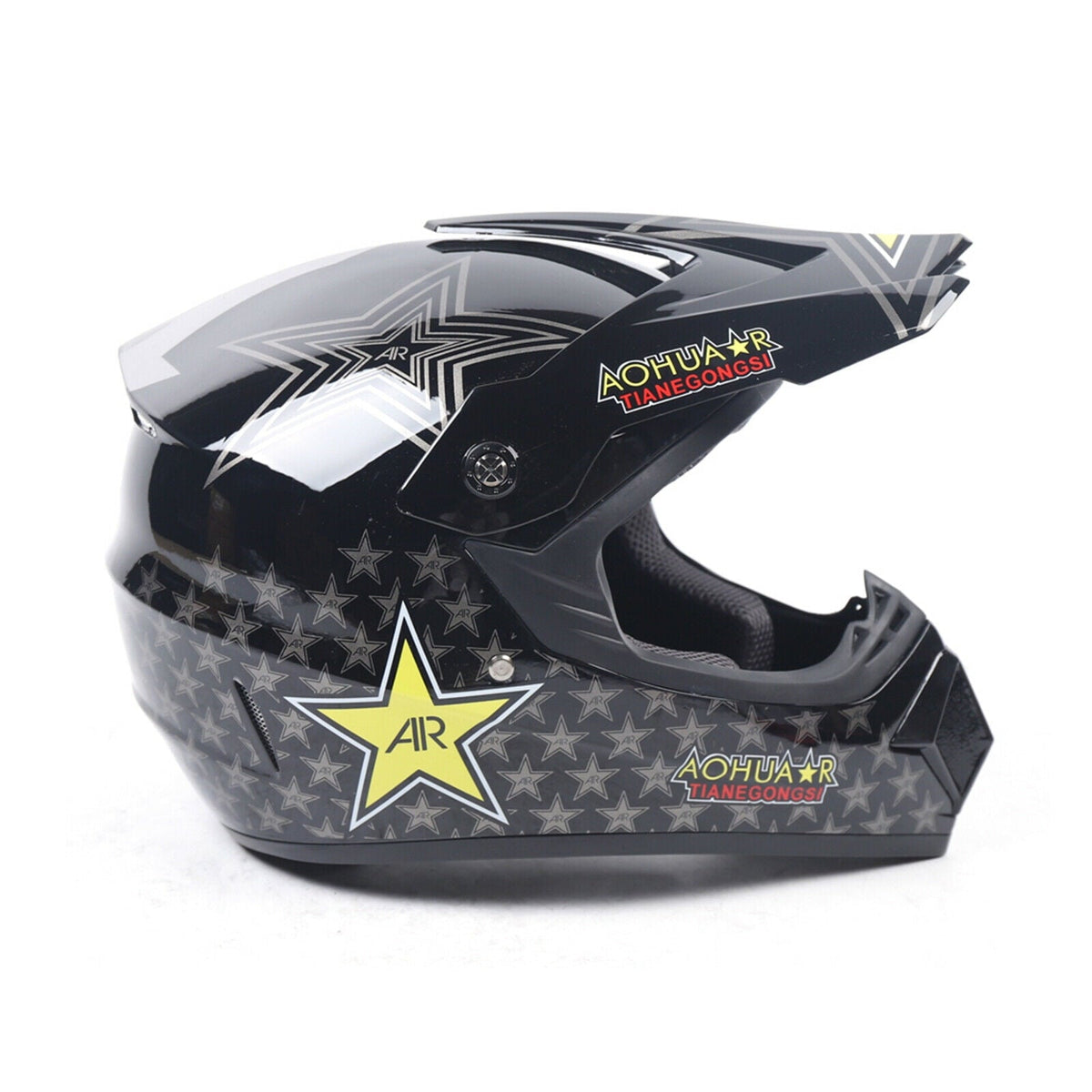 DOT Motorcycle Helmet for Adult, Motorcycle Helmet with Goggles & Gloves for Motocross Off-Road Racing ATV Dirt Bike