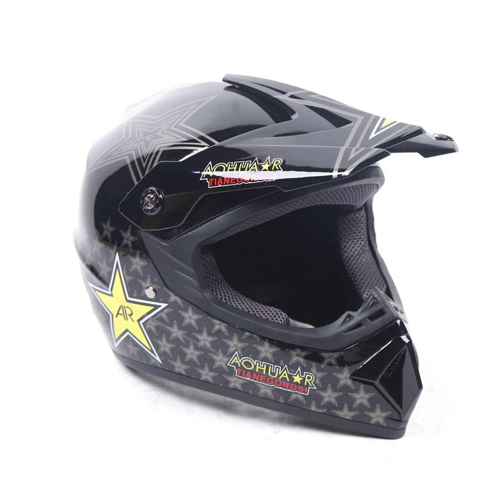 M Size Motocross Helmet With Goggle & Gloves For Motorcycle Dirt Bike Off-road