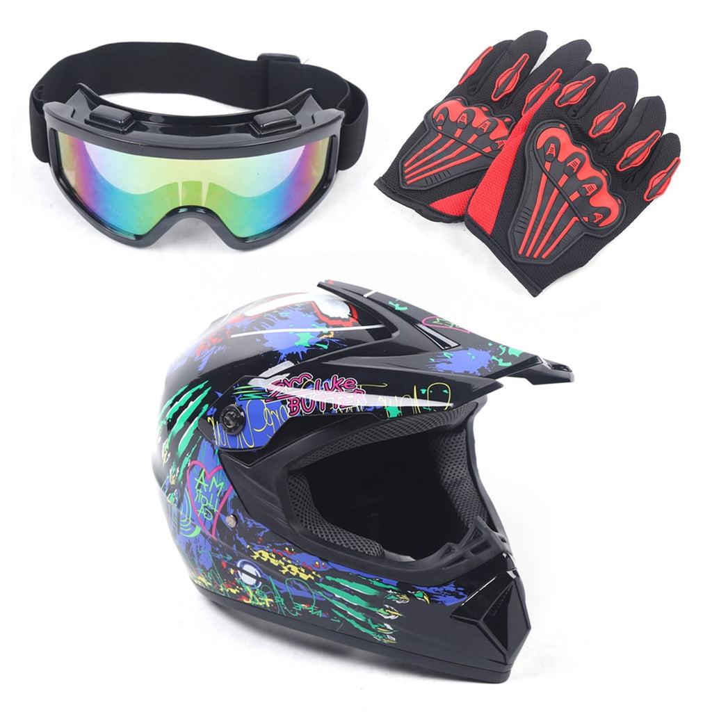PEAKORAMotorcycle Dirt Bike Motocross Off Road Helmets , Unisex , Adult Racing Helmet