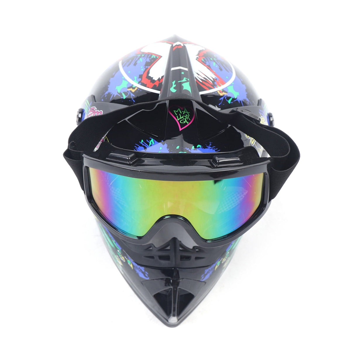 Off-Road Helmet Kit Wear Resistant Fiber Fabric Interior Street Motocross Protective Accessory