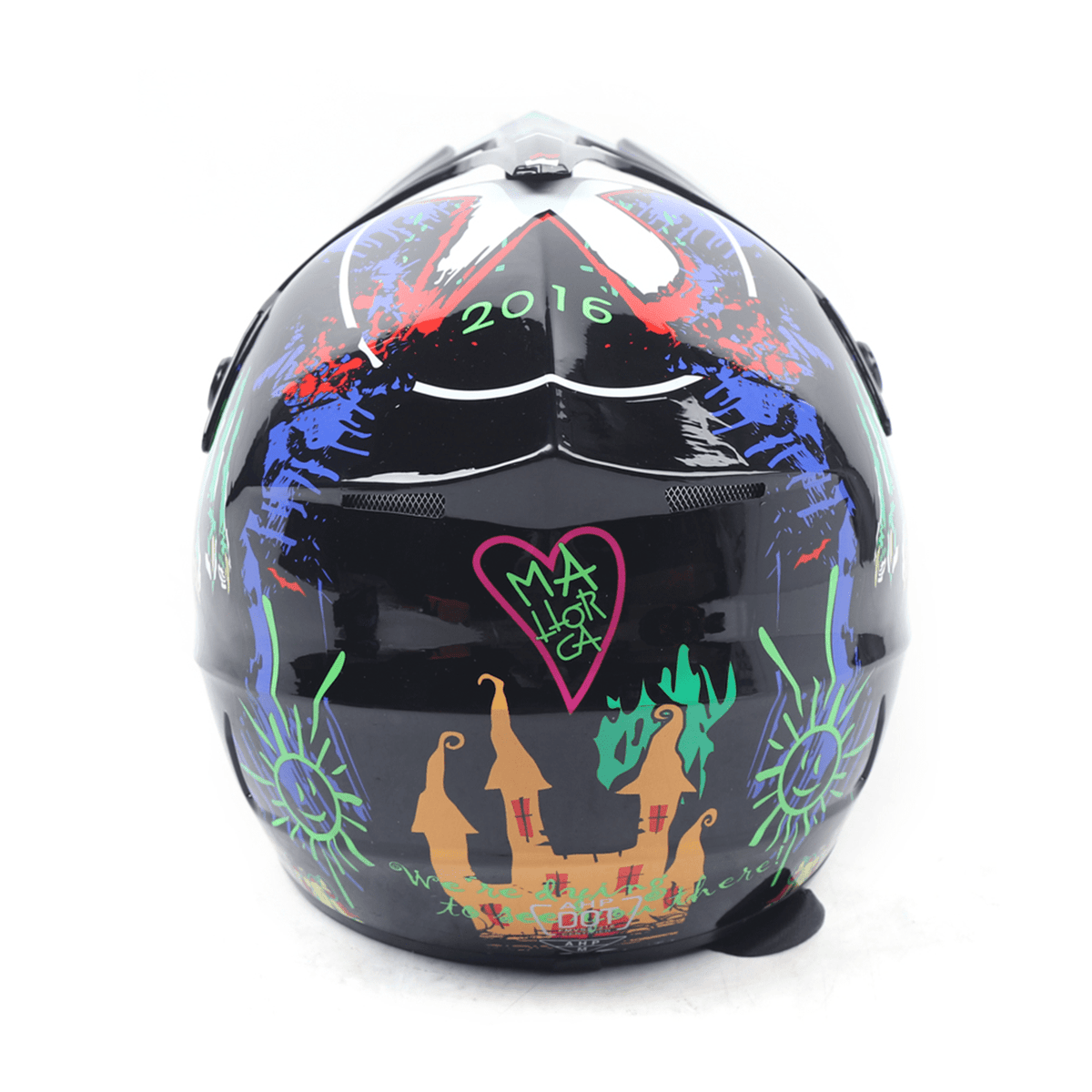 Breathable Helmet Set Detachable M-Size For Youth Kids Racing Motorcycle