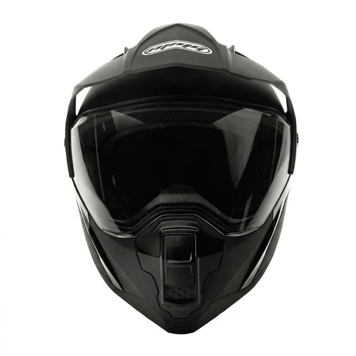 MMG Adult Motorcycle Dual Sport Off-Road Full-Face Helmet DOT - Matte Gray (Large) Model 23