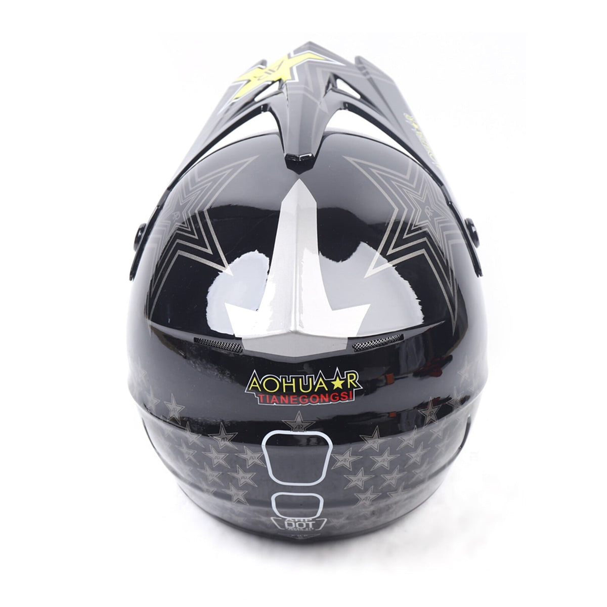 DOT Certified Motocross Helmet Set, Full-Face Off-Road ATV MX BMX Dirt Bike Helmet, Includes Goggles & Gloves, Impact Resistant, Ventilated, Unisex, M Size