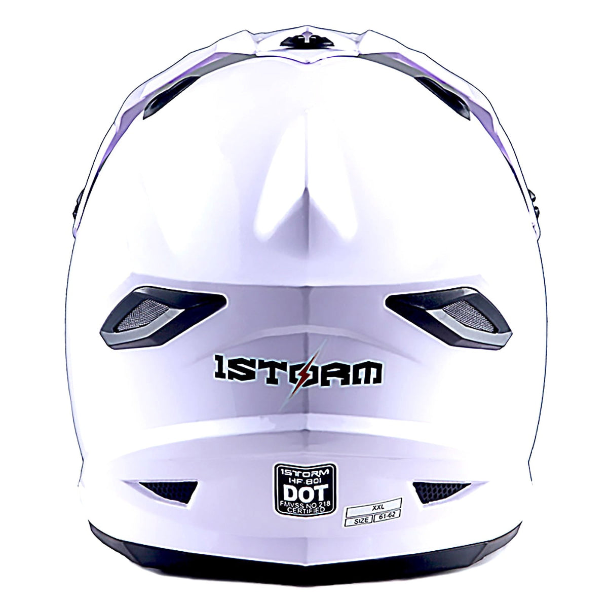 1Storm Adult Motocross Helmet BMX MX ATV Dirt Bike Helmet Racing Style HF801; Sonic Red