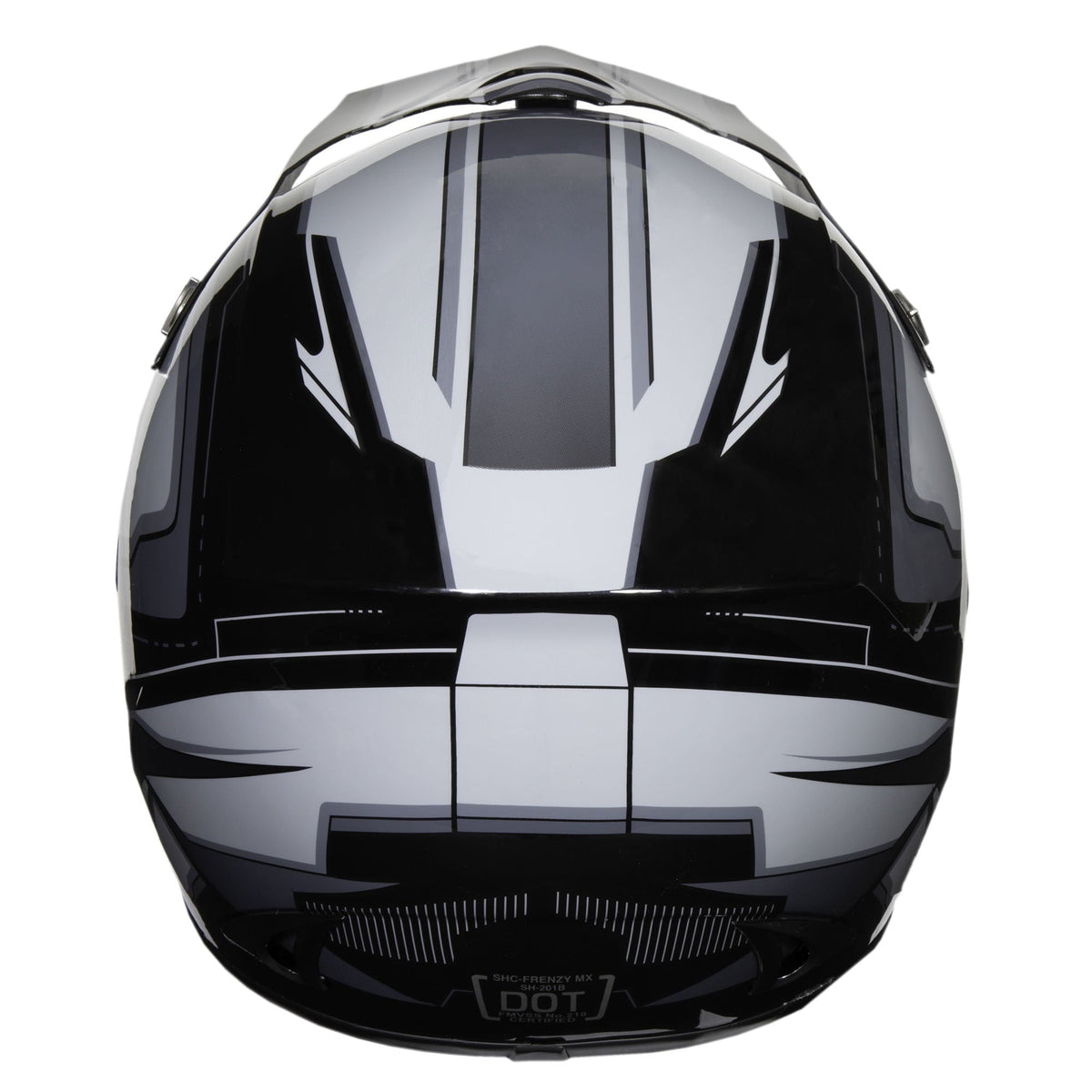 Adult Frenzy Off Road Helmet, Black/Grey, Large