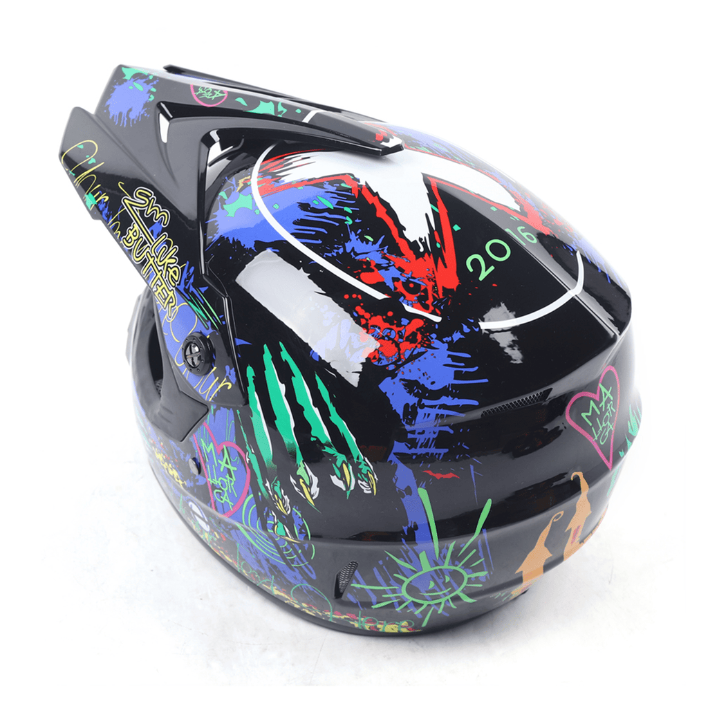 Breathable Helmet Set Detachable M-Size For Youth Kids Racing Motorcycle