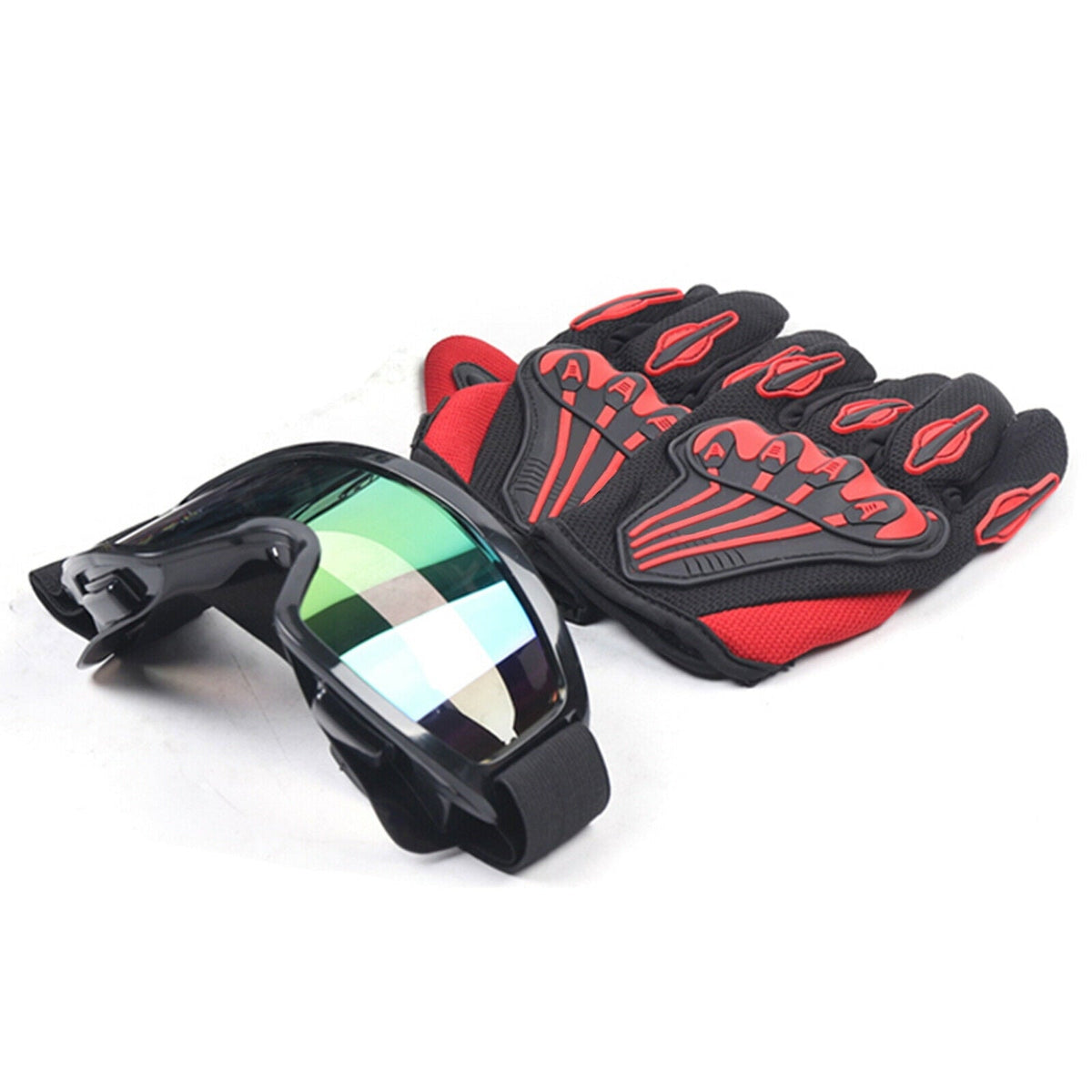 Motocross Helmet Dirt Bike ATV Motorcycle Helmet Road Downhill Motorbike Full Face Helmets Gift MTB Racing Helmet Protector Muti-Color Helmet Set Goggles Off-Road Racing Bike Motocross Protector