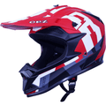 Motorcycle Full-Face Adult Helmet, DOT Approved Motocross ATV Offroad Dirt Bike Helmet, L Size, Red