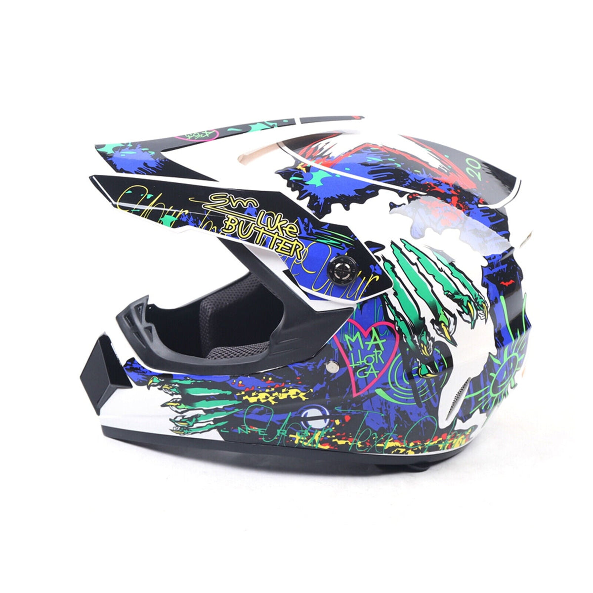 Adult Helmet &Gloves &Goggles for Dirt Bike DOT Motorcycle Motocross MX ATV