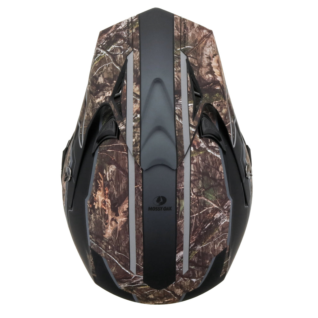 Youth Frenzy Mossy Oak Camo Mx off-road Motocross, ATV, Dirt Bike Helmet, Dot Approved - Medium