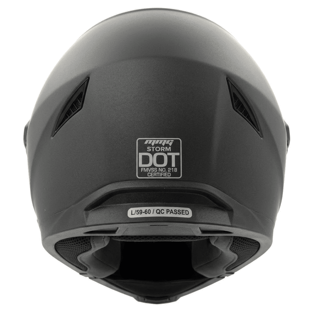 MMG Adult Motorcycle Dual Sport Off-Road Full-Face Helmet DOT - Matte Gray (X-Large) Model 23