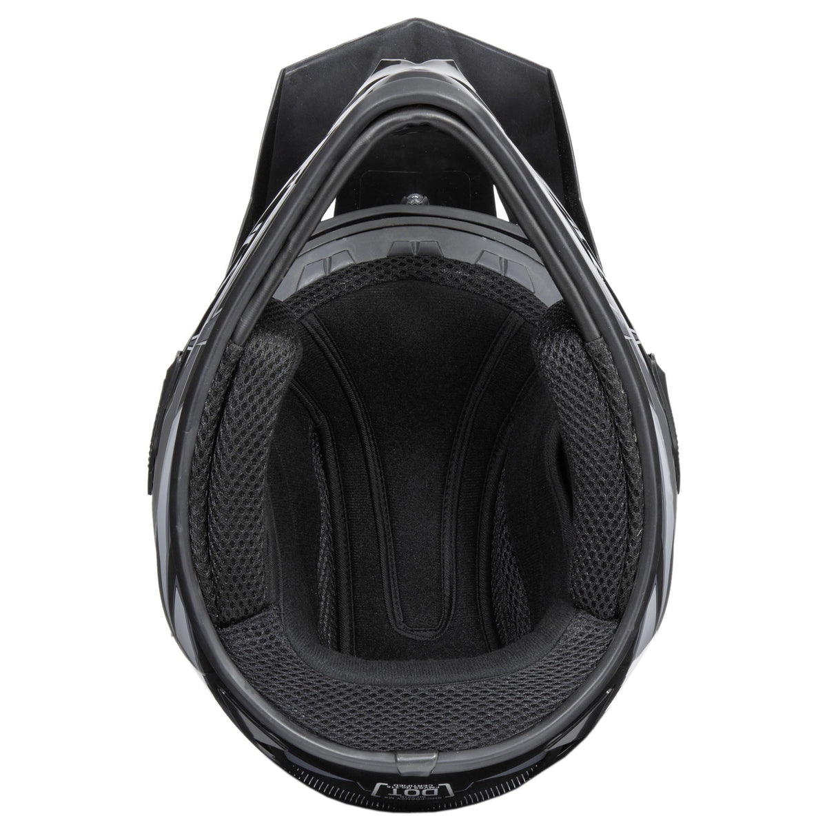 Adult Frenzy Off Road Helmet, Black/Grey, Large